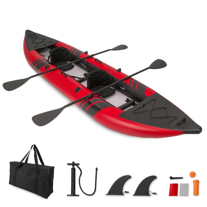 Kayak tandem gonflable Goplus 12,5 pi  Canoë pour 1 à 2 personnes