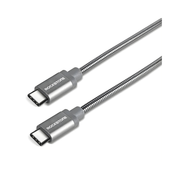 Câble métallique Rockstone tressé Type-C vers Type-C - 2 mètres