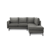 Monarch 85" Sectional Sofa - COACH-18 - grey fabric (8K15C18)