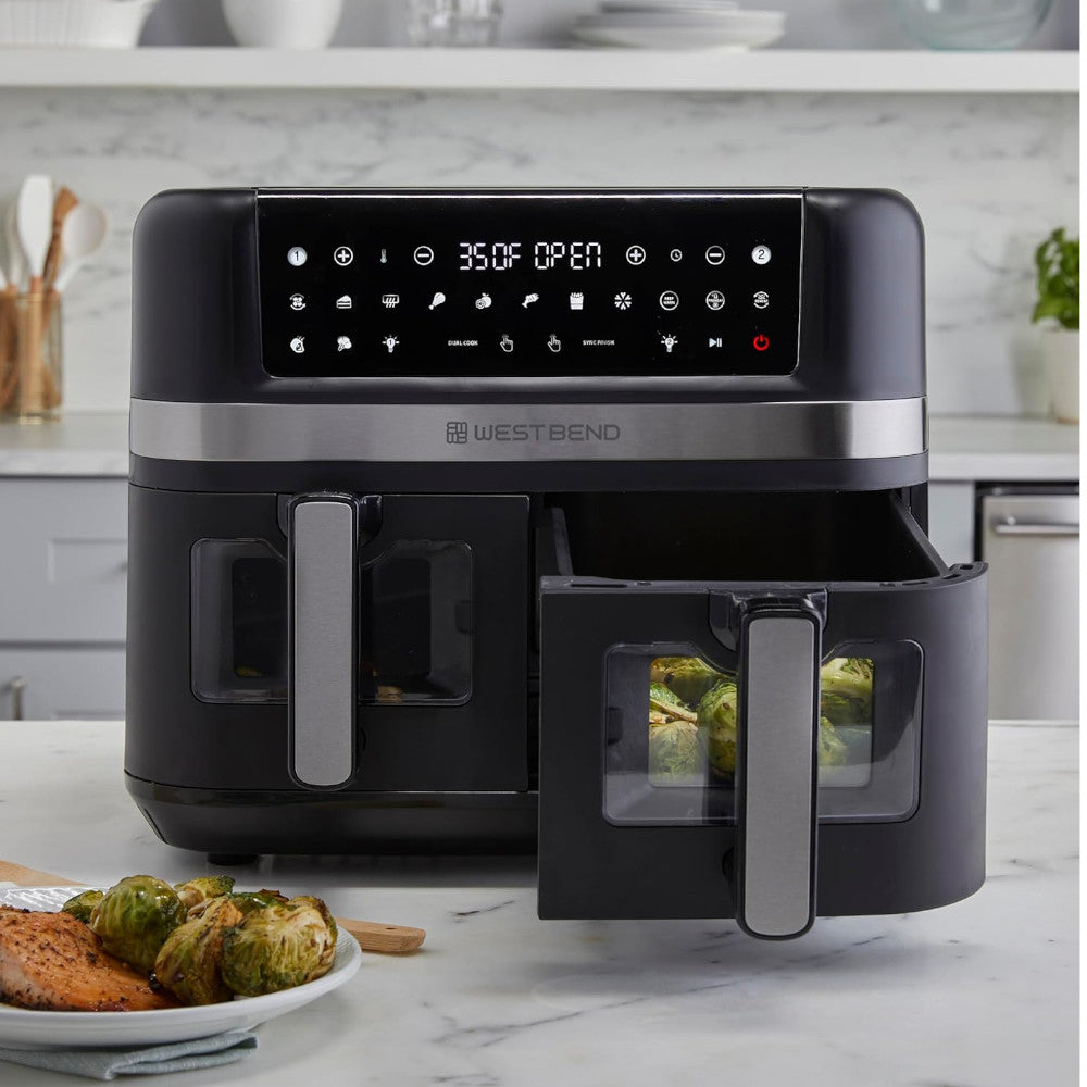 West Bend 10-Quart Dual Basket Digital Air Fryer (AFWB10BK13)