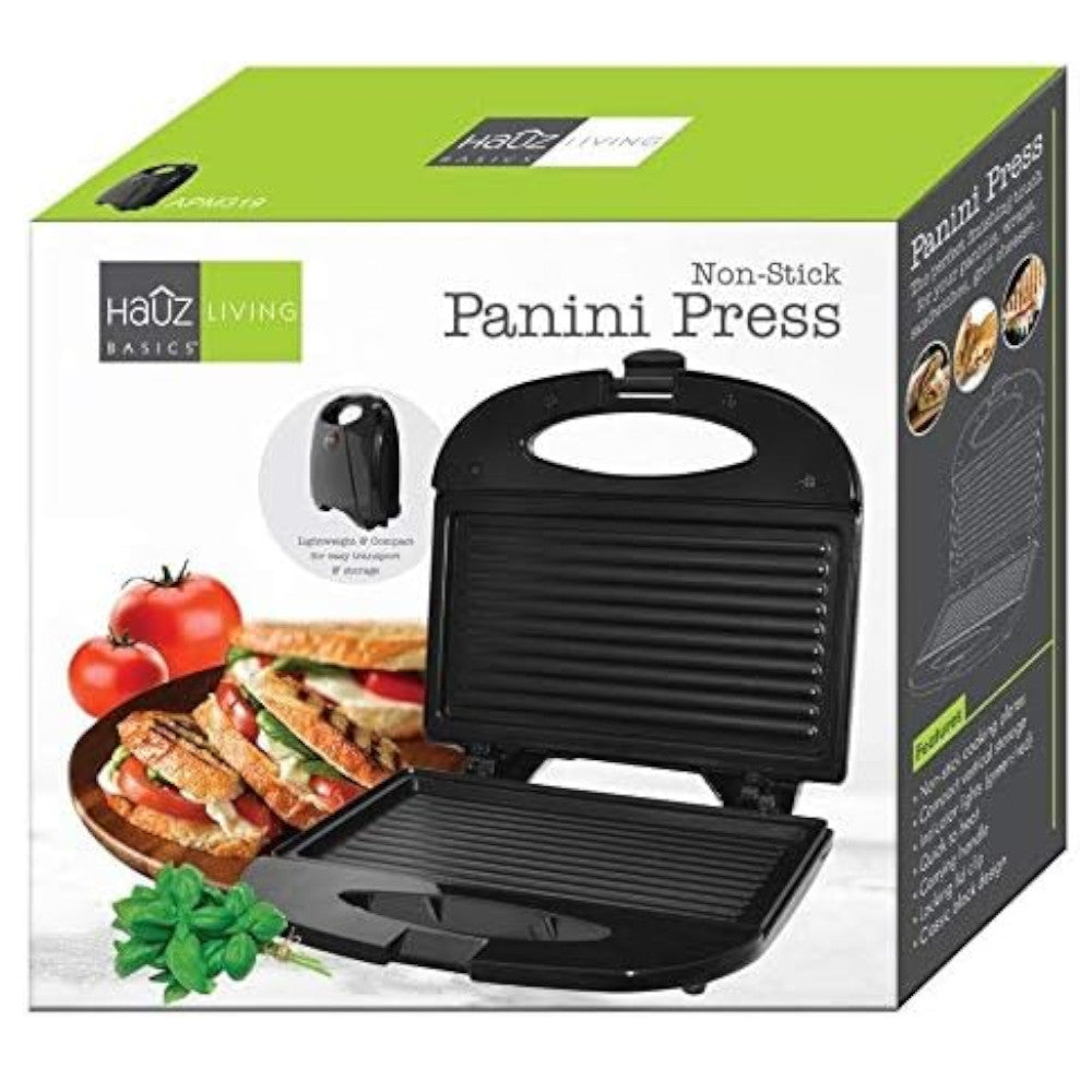 Presse à panini HAUZ  antiadhésive, légère et compacte (APM319)