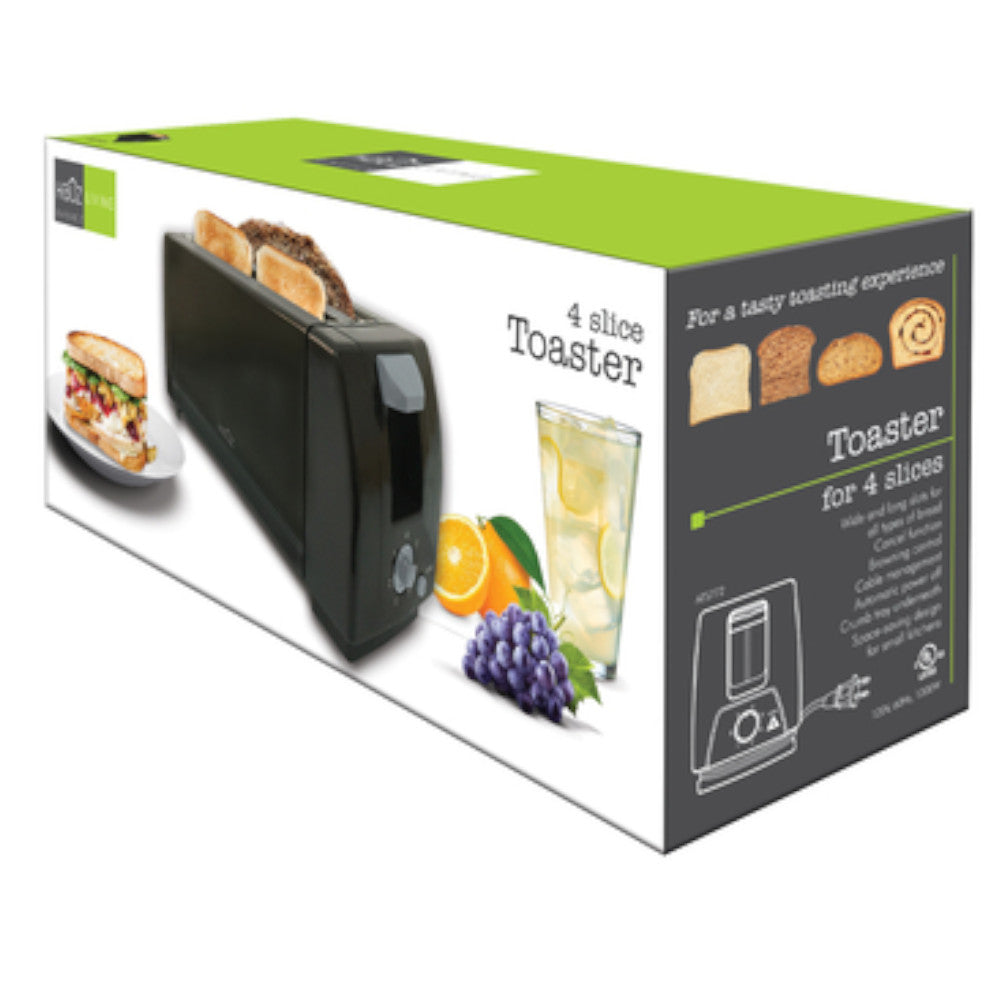 Hauz 2-Long Slot Toaster (4-Slice) (ATS772)