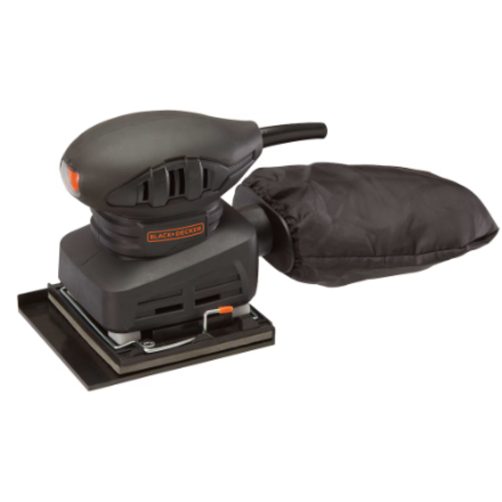 Ponceuse de finition Black & Decker à quart de feuille filaire (BDEQS15C)