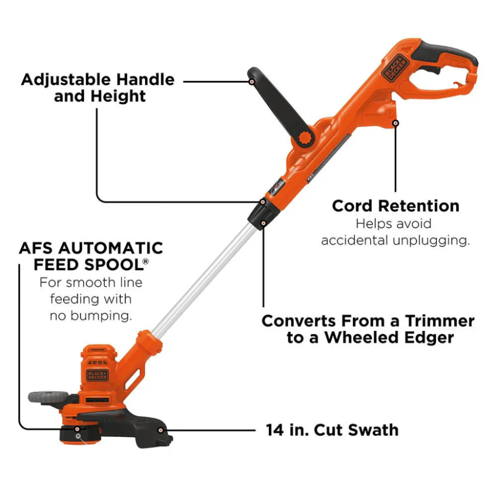 Black & Decker Electric Corded Trimmer & Edger (BESTA510)