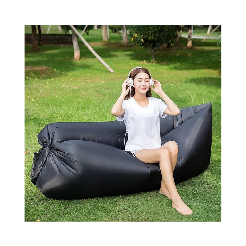 Portable Inflatable Lounger Hammock and Camping Chair with Waterproof and Anti-Air Leakage Design - CLEARANCE