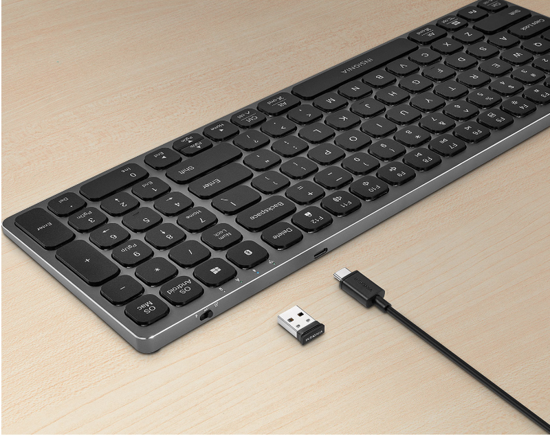 Insignia Slim Wireless Bluetooth Keyboard - Gray