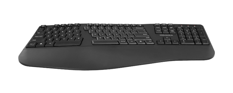 Insignia Wireless Ergonomic Keyboard - Black 