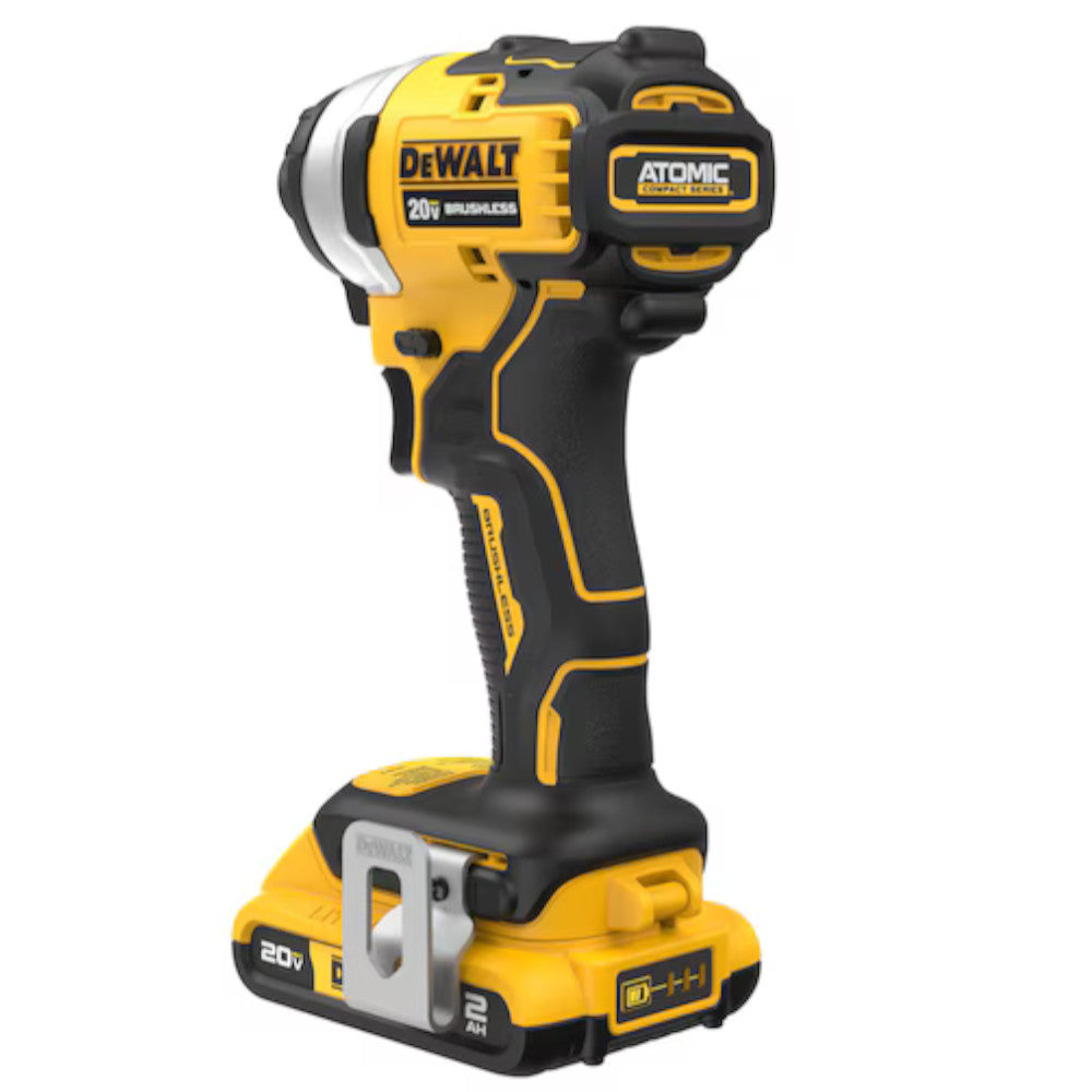 Ensemble de visseuse Dewalt  à chocs compacte sans fil 1/4 po sans balais Dewalt ATOMIC™ 20V MAX* (DCF809D1)
