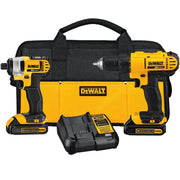 Dewalt 20V Max Drill and Impact Driver Combo Kit (DCK240C2) - Recertified-