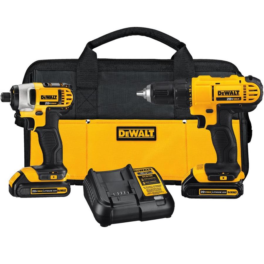 Ensemble combiné perceuse et visseuse à chocs Dewalt 20V Max (DCK240C2) - Recertifié-