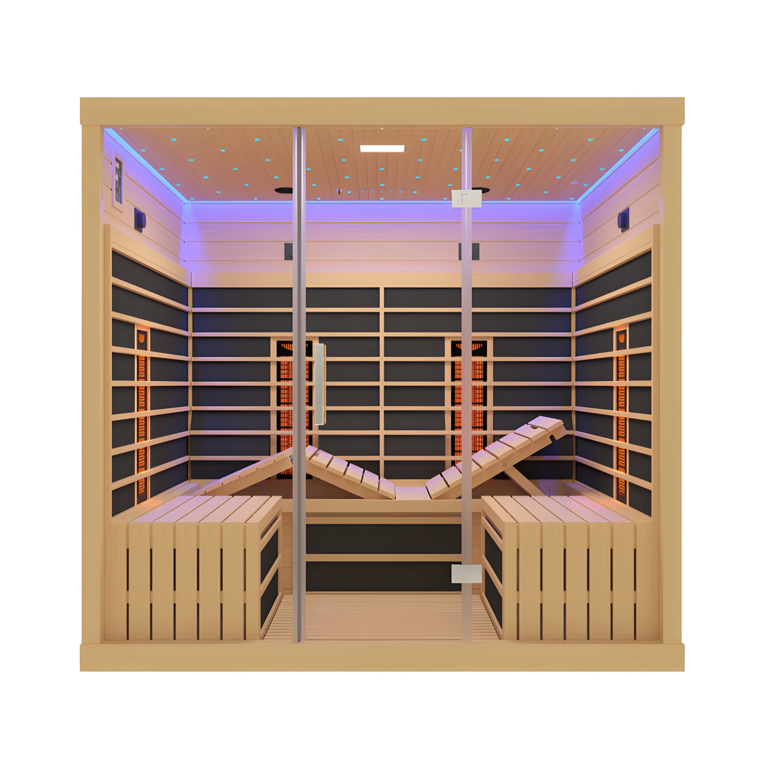 Sauna infrarouge Westinghouse pour 5-6 personne avec Chromothérapie - Usage Intérieur Uniquement (WES43-6000)