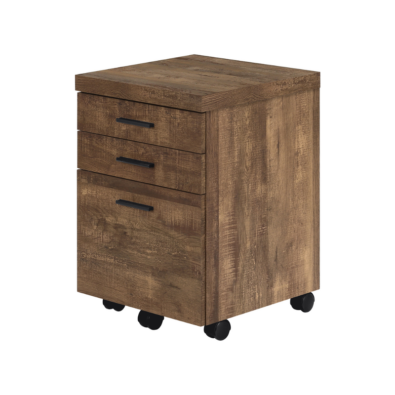 Classeur à 3 tiroirs faux bois brun - Monarch (I7400)