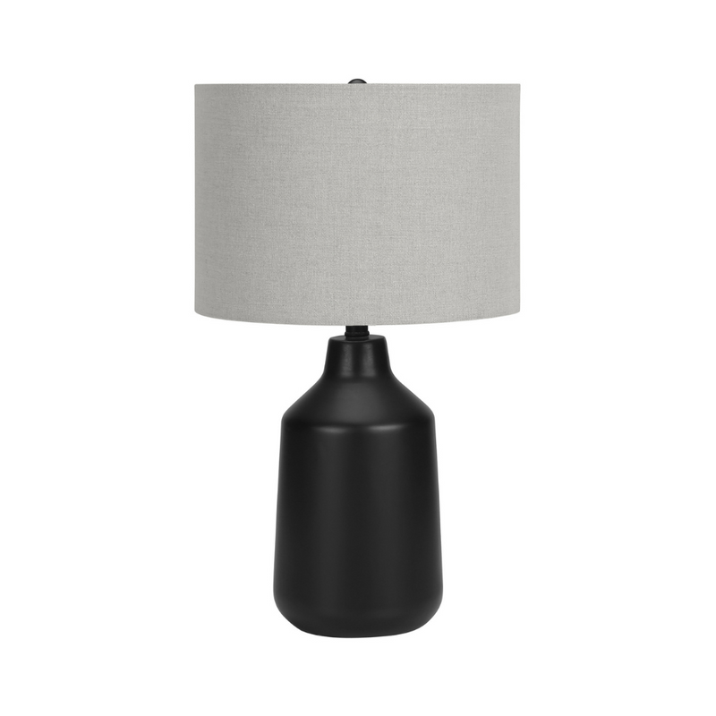 Lampe de Table Monarch - Luminaire - Noir Beton / Gris (I 9701)