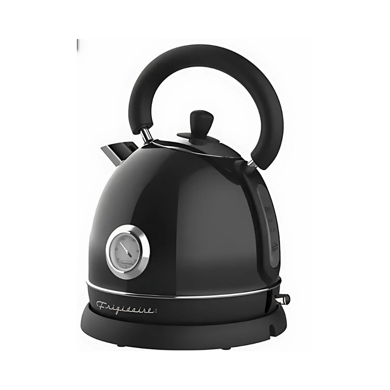 Frigidaire Electric Kettle 1.8L Retro Stainless Steel - Black - NEW (EKET125)