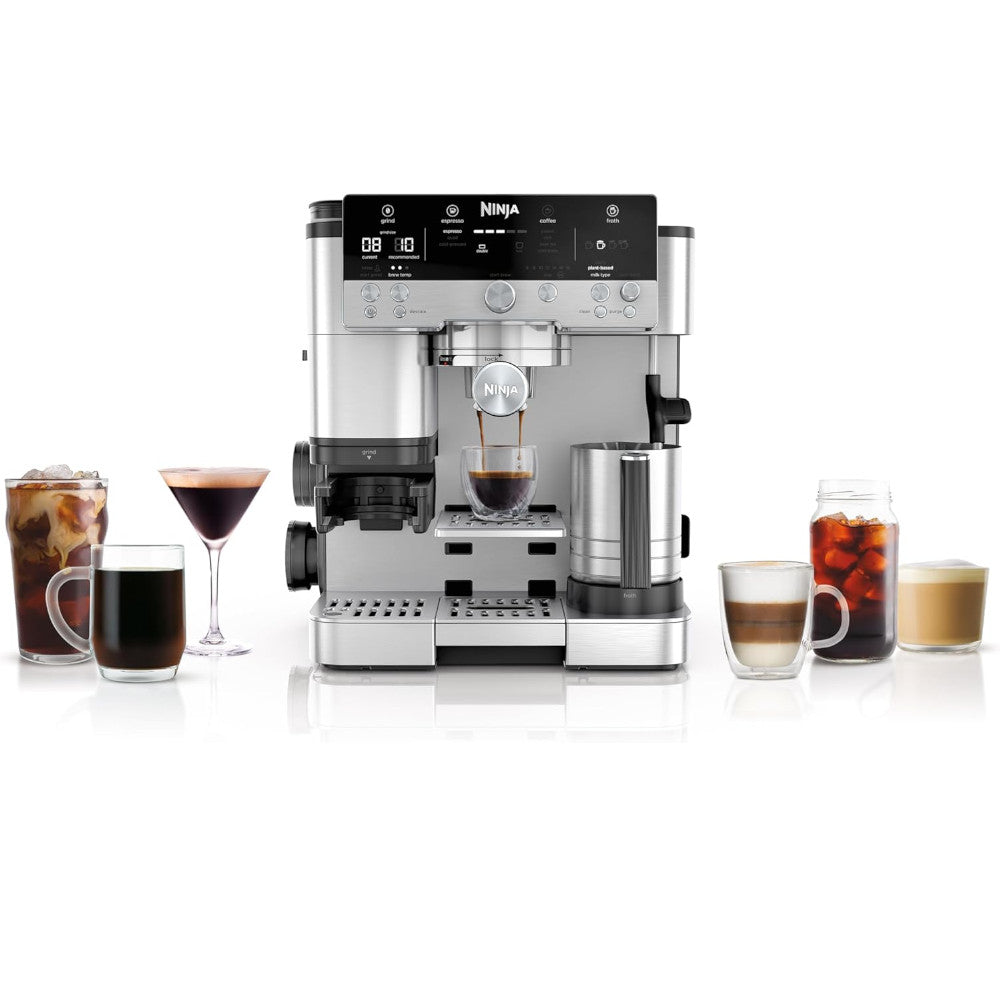 Machine à espresso Ninja série Premier avec cafetière filtre et infusion à froid rapide - (ES655CCO) - RECERTIFIÉ
