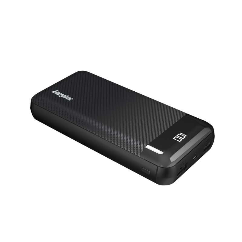 Energizer 20,000 mAh USB-A/USB-C Portable Charger - Black