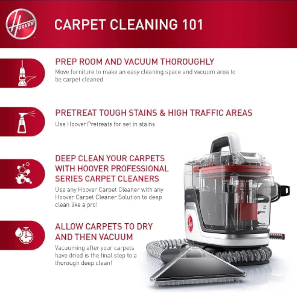 Nettoyeur portatif Hoover  pour tapis et tissus d'ameublement CleanSlate Spotless Pet (FH14042VCDG3)