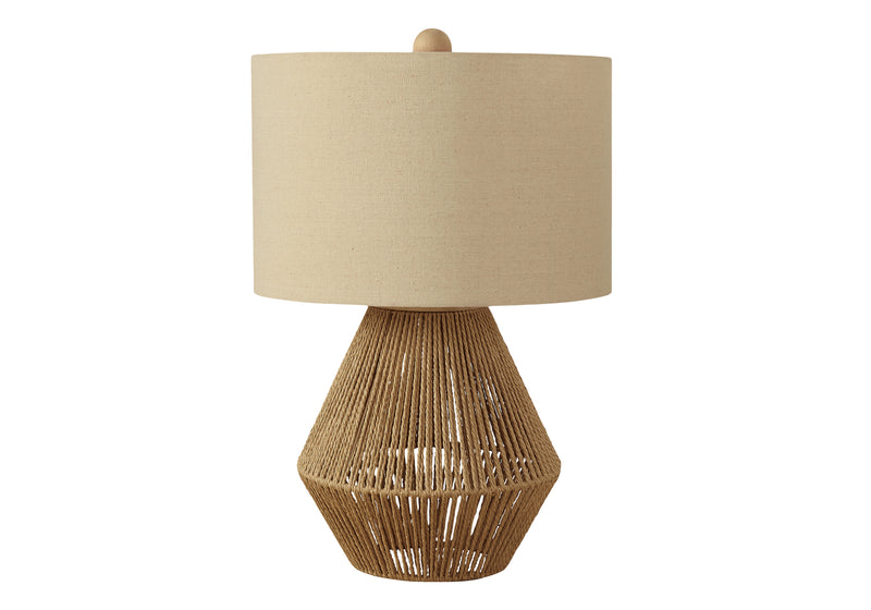 Monarch Table Lamp - Lighting - Rope Brown (I 9628)