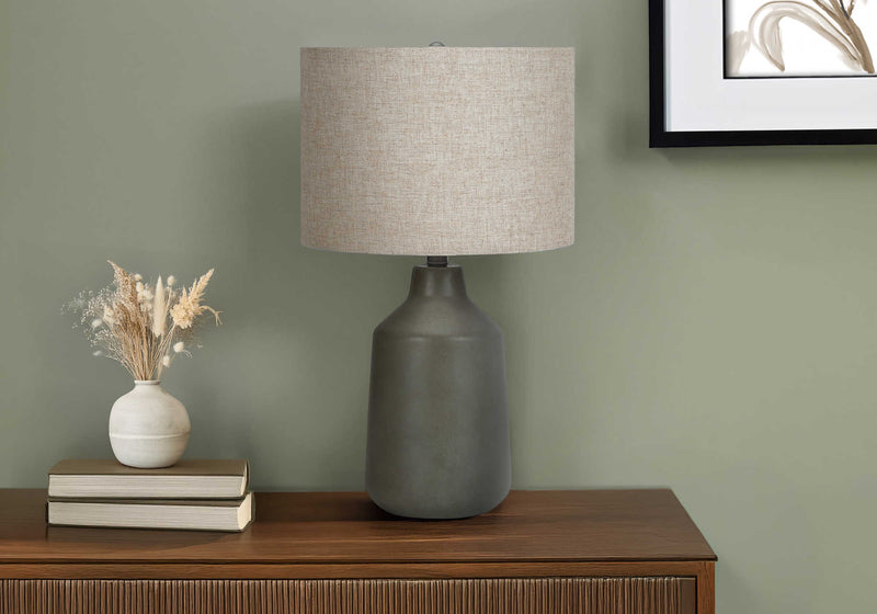 Monarch Table Lamp - Lighting - Concrete Grey / Beige (I 9703)