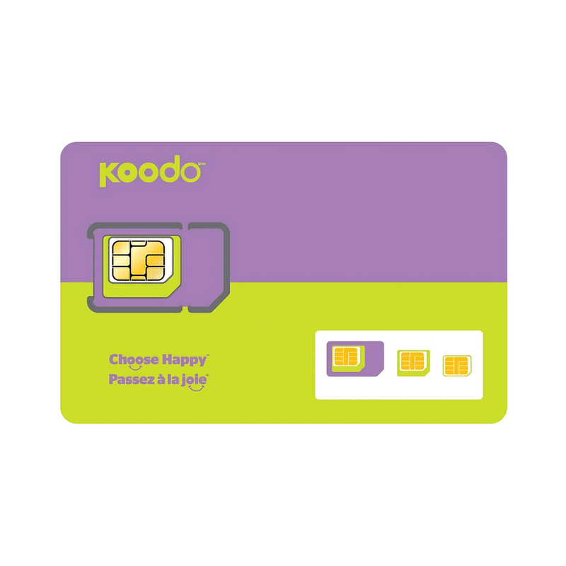 Carte SIM prépayée de Koodo