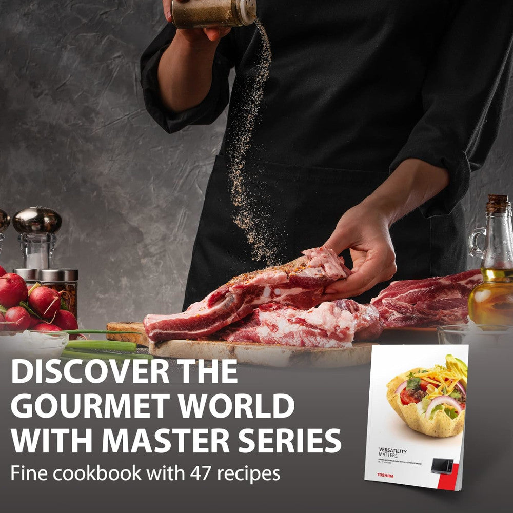 Four à micro-ondes de comptoir 7-en-1 Toshiba avec friteuse à air (ML2-TC10SAIT(SS))