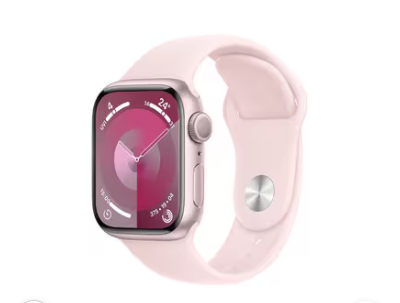 Apple Watch series 9 45MM aluminum case with sports strap.