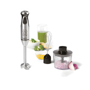 Starfrit 3-in-1 Hand Blender – 400W Stainless Steel Blades, Whisk and Chopper Accessories, Variable Speed ​​+ Turbo Mode
