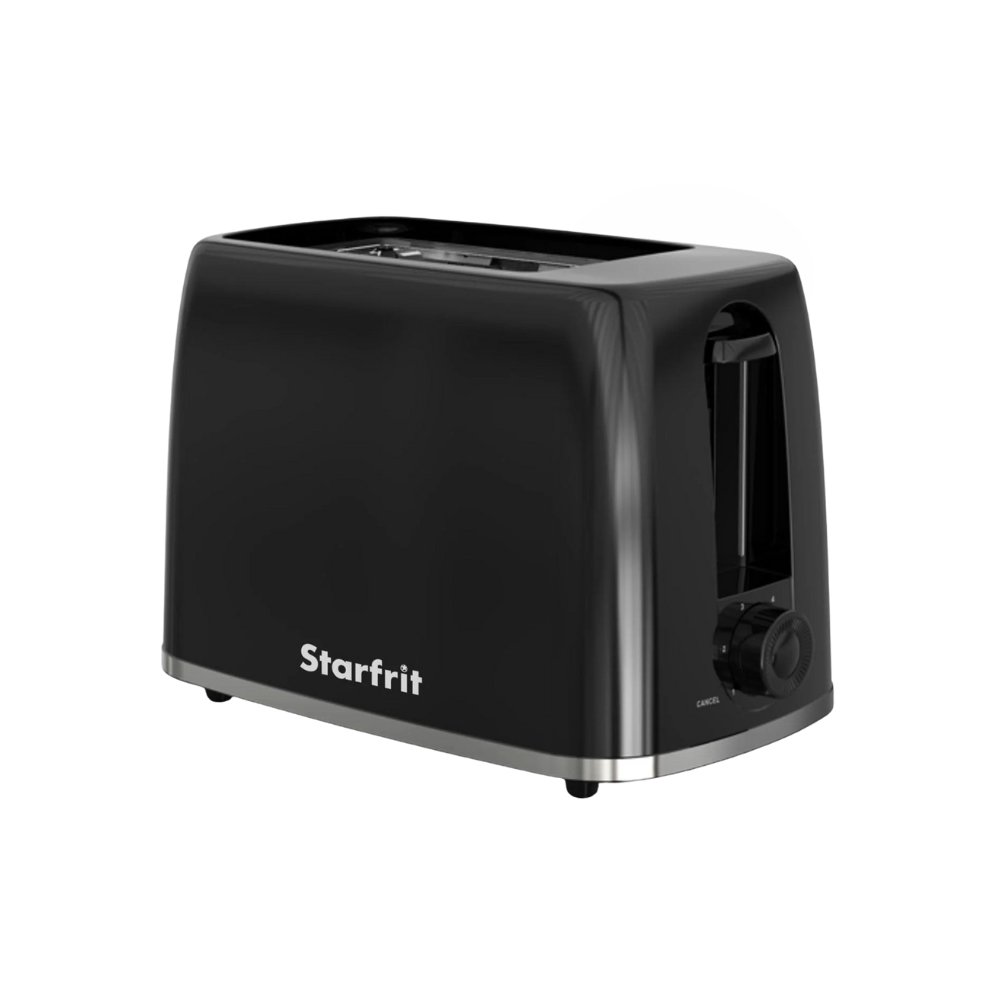 Starfrit 2-Slice Toaster, 6 Browning Settings, Black