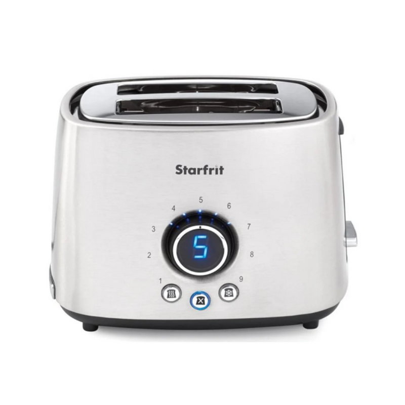 Starfrit 2 Slice Extra-Large Toaster - 9 Intensity Levels - 800 Watts - Stainless Steel