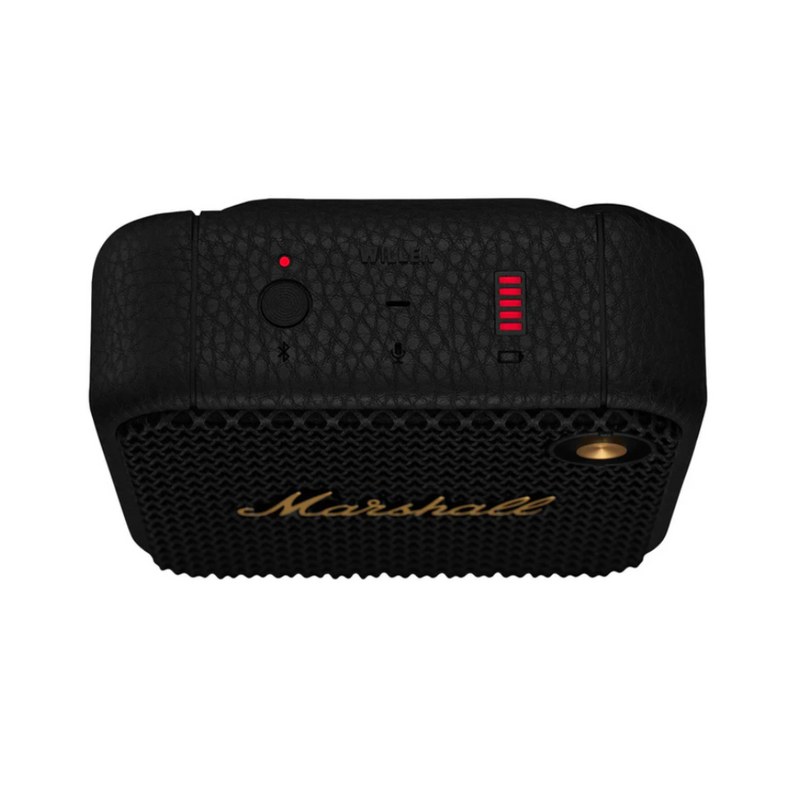 Haut-parleur sans fil Bluetooth Marshall Willen étanche - Noir/Laiton - Recertifié par Marshall