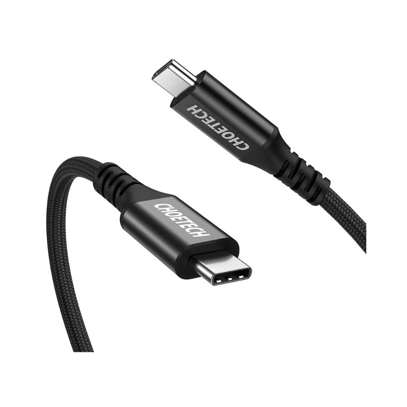 Câble de Chargement Rapide ChoeTech USB Type C Tressé 100W 6.6'