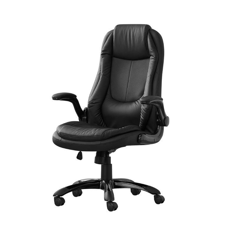 Faux Leather Black Color Executive Back Office Chair