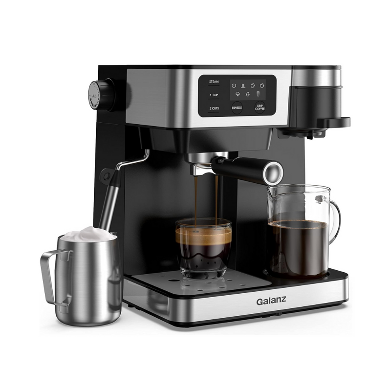 cafetière et espresso Galanz 2 en 1 (GLEC02S3CT14)