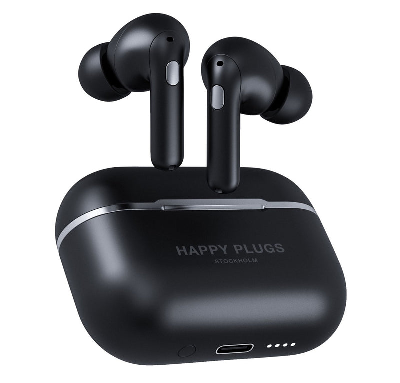 Happy Plugs Air 1 Zen Sound Isolating Wireless Headphones - Black