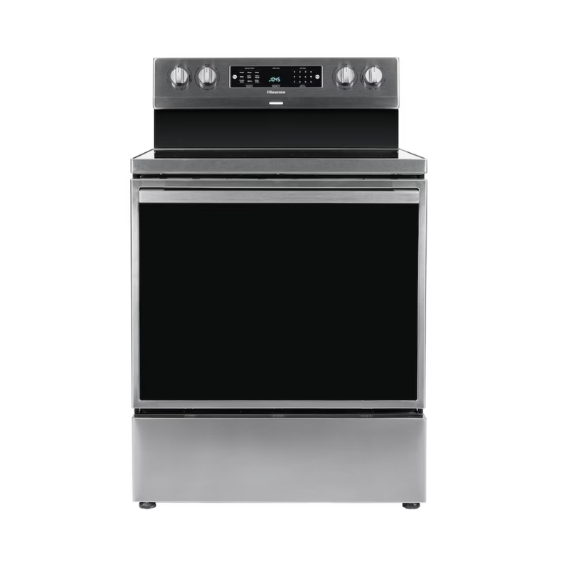 Hisense 5.8 cu. ft. True Convection Electric Range with Air Fryer, Stainless Steel (HBE2501CBS) 