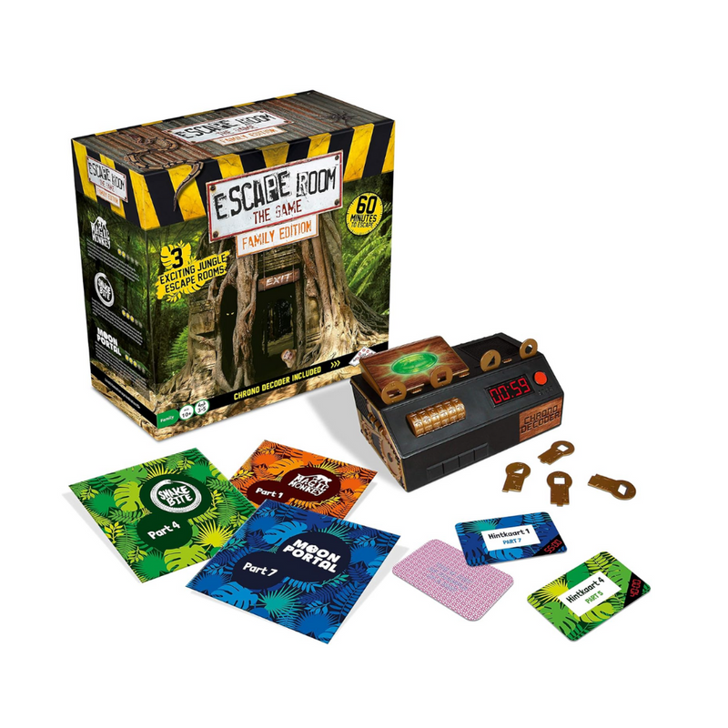 Jeu de société Escape Room The Game, Édition familiale – avec 3 excitantes salles de la jungle (version anglaise)