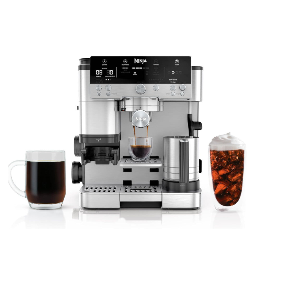 Machine à espresso Ninja série Premier avec cafetière filtre et infusion à froid rapide - (ES655CCO) - RECERTIFIÉ