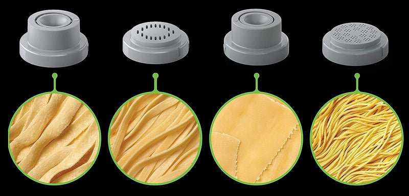 Kit d'accessoires compact pour machine à pâtes Philips 4 en 1 - Pappardelle, tagliatelle, poils d'ange et lasagnes