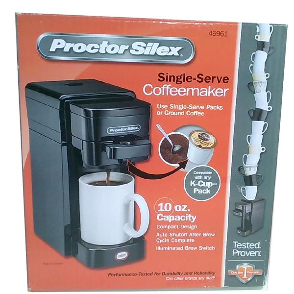 Proctor Silex Single Serve Coffee Maker (49961C) - New