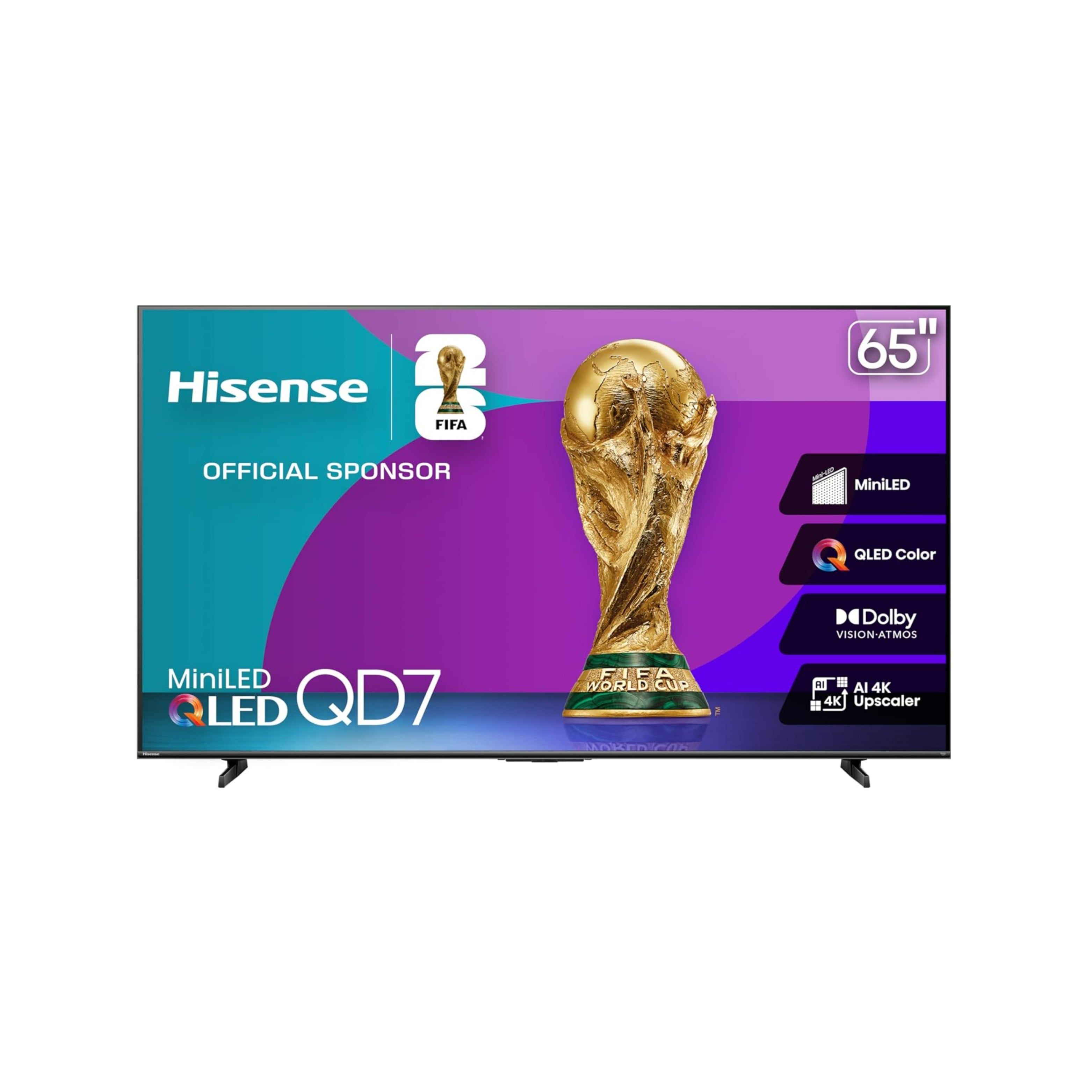 Téléviseur Hisense 65'' 4K Mini LED QLED Intelligent Fire TV (65QD7QFM)