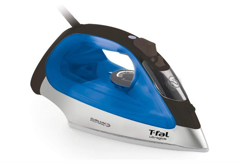 T-Fal UltraGlide 1700W Iron with AirGlide Soleplate and Auto Shut-Off, Blue/Black - 