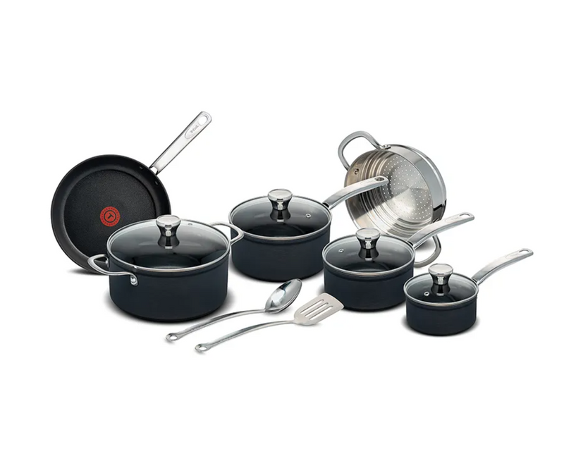 T-fal All-in-One Hard Anodized Nonstick Cookware Set 12 Piece (H126SC74)