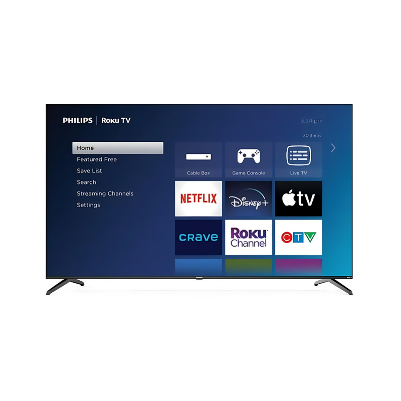 Téléviseur Philips 75'' 4k intelligent Roku (75PUL6643/F6) -BLACKFRIDAY-