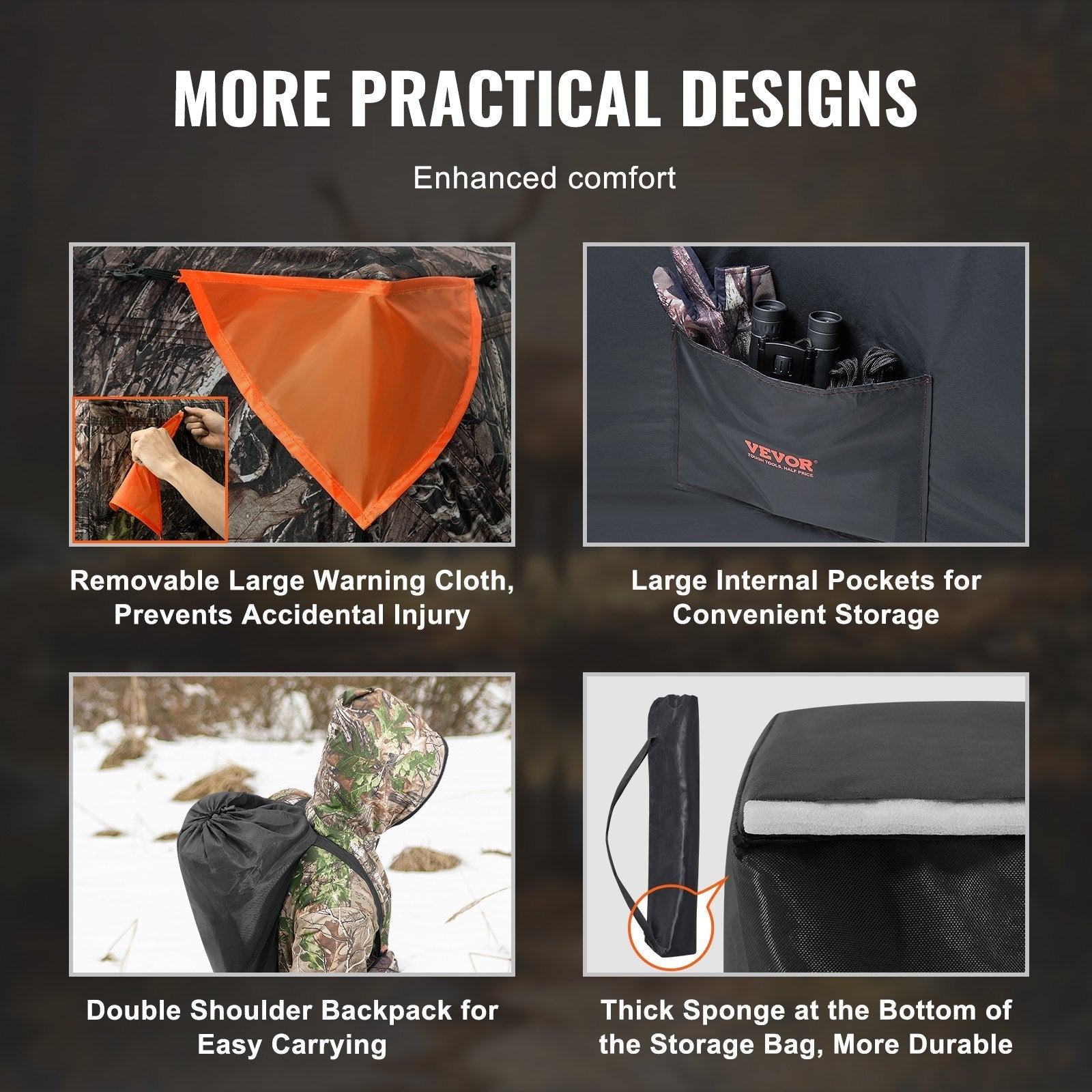 Vevor Hunting Blind with 270° Panoramic View for 1-2 People