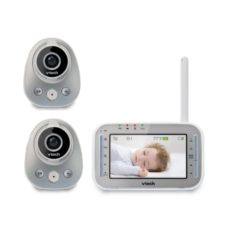 Moniteur vidéo numérique pour bébé avec 2 caméras VTech (VM351-2)