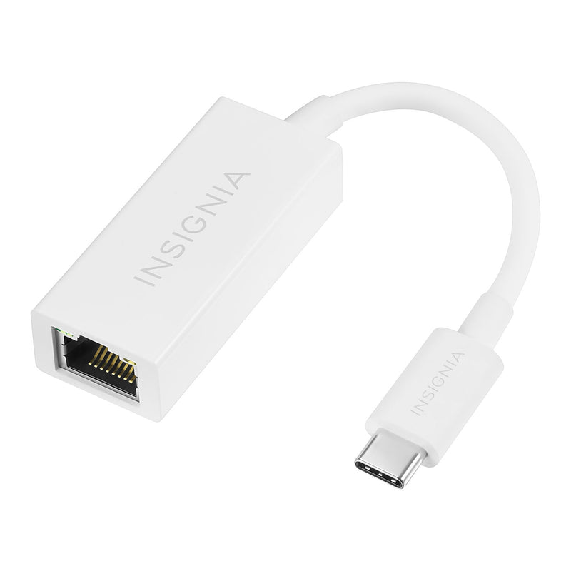 Insignia USB Type-C a adaptador Gigabit Ethernet (NS-PUCGE8-C) - Blanco