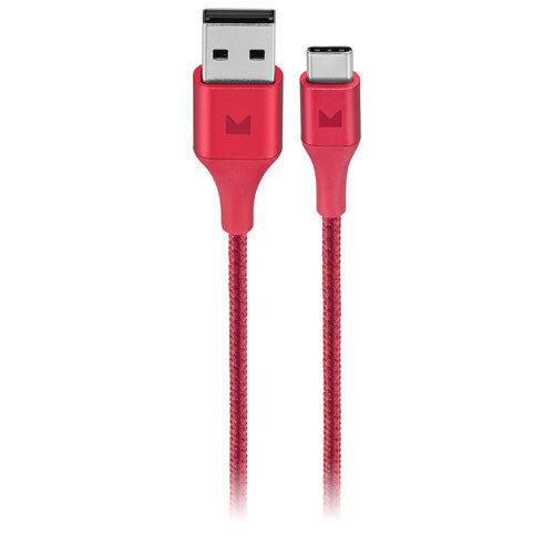 Cable USB-C tejido modal de 1,2 m (3,9 pies) - Rojo
