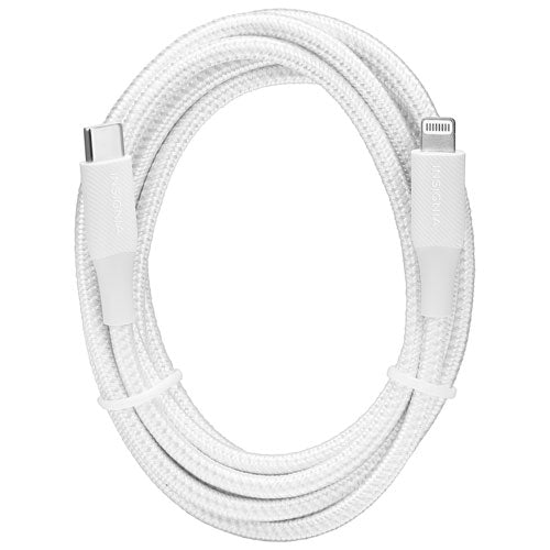 Cable Lightning a USB-C tejido Insignia de 6' (1,8 m) con certificación MFi de Apple