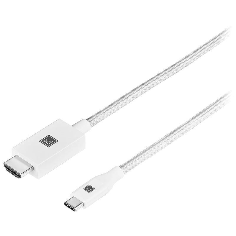 Câble USB-C à HDMI 4K de 2 m (6,5 pi) de Platinum - Blanc