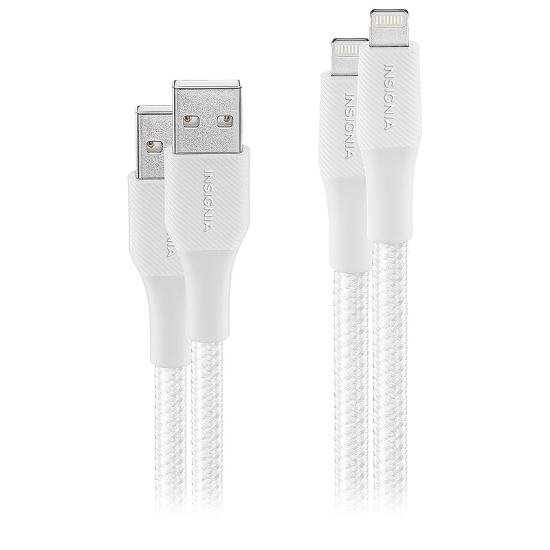 Câble tissé Lightning à USB-A de 3 m (10 pi) d'Insignia Paquet de 2
